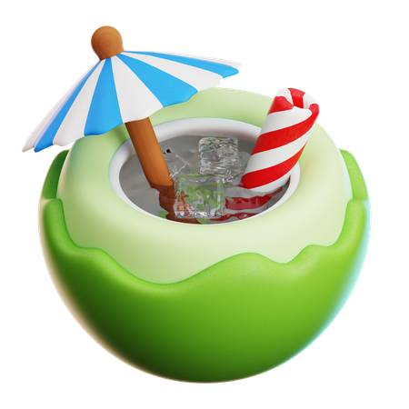 Kokosnussgetränk  3D Icon