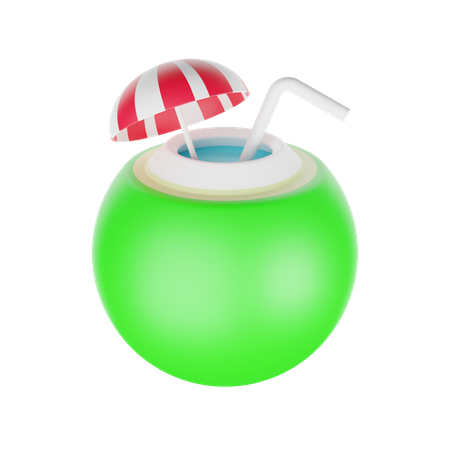 Kokosnussgetränk  3D Icon