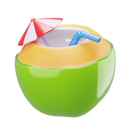 Kokosnussgetränk  3D Icon