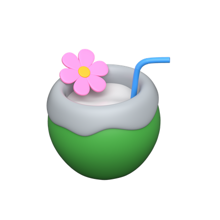 Kokosnussgetränk  3D Icon