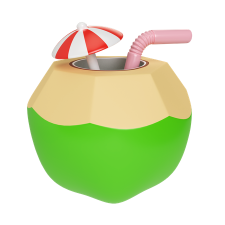 Kokosnussgetränk  3D Icon