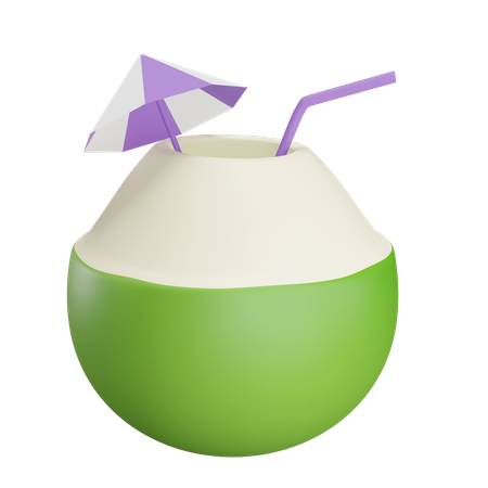 Kokosnussgetränk  3D Icon