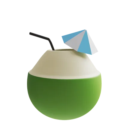 Kokosnussgetränk  3D Icon