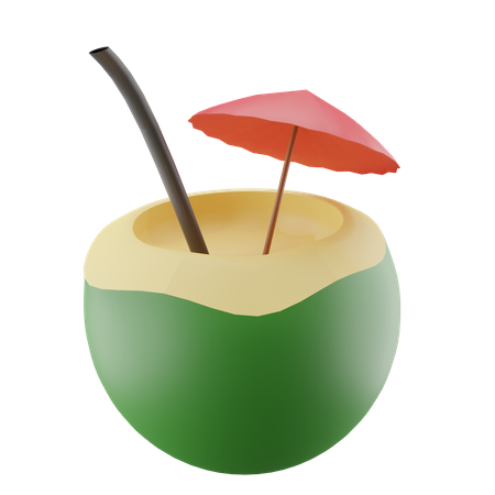 Kokosnussgetränk  3D Icon