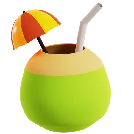 Kokosnussgetränk  3D Icon