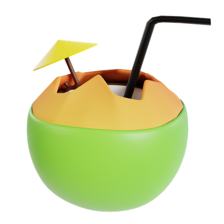 Kokosnussgetränk  3D Icon