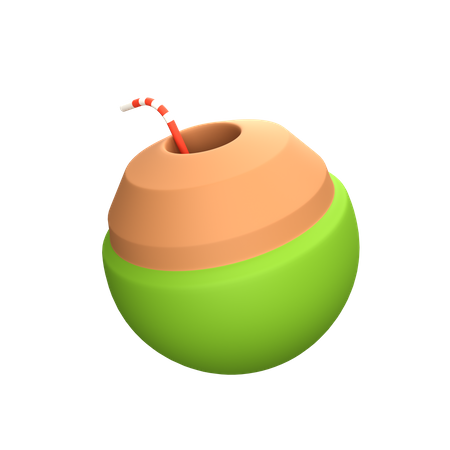 Kokosnussgetränk  3D Icon