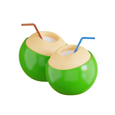 Kokosnussgetränk  3D Icon