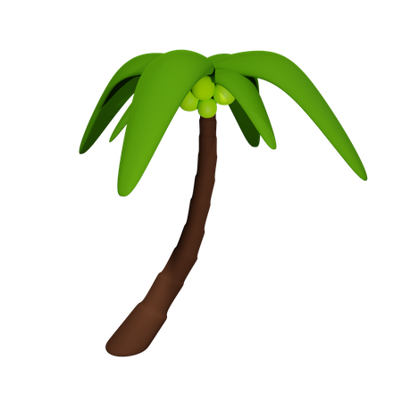 Kokusnuss-Palme  3D Icon