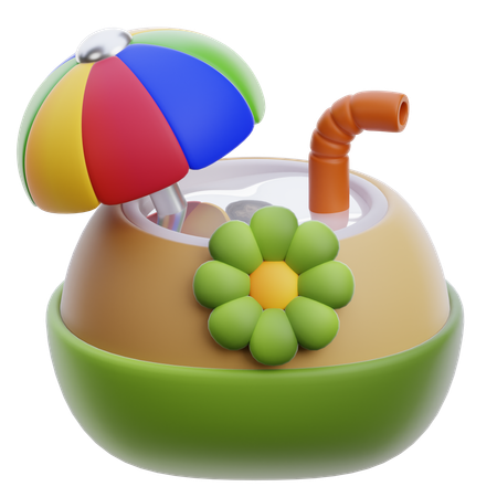 Kokosnusswasser  3D Icon