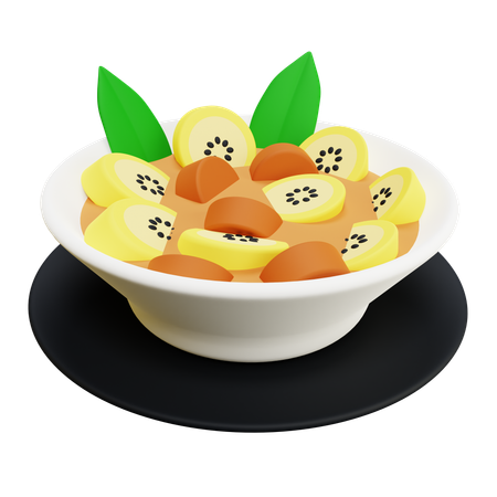 Kolak Indonesian Food  3D Icon