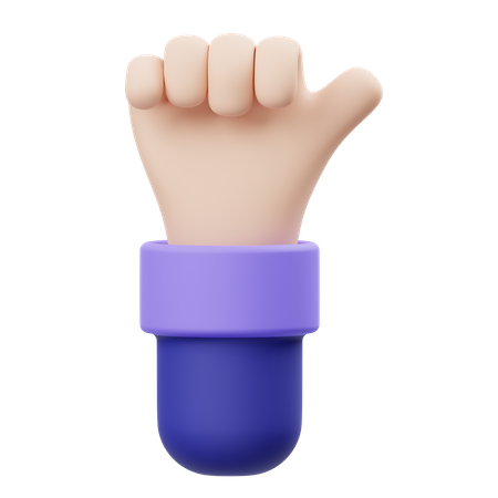 Komm schon Handbewegung  3D Icon
