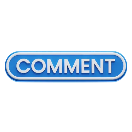 Kommentarschaltfläche  3D Icon