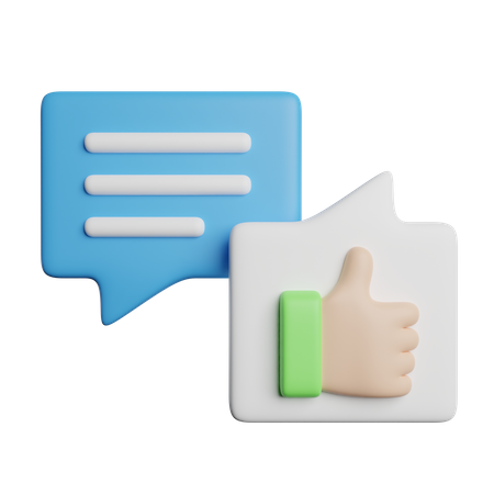 Kommentar liken  3D Icon