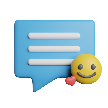 Kommentarreaktion  3D Icon