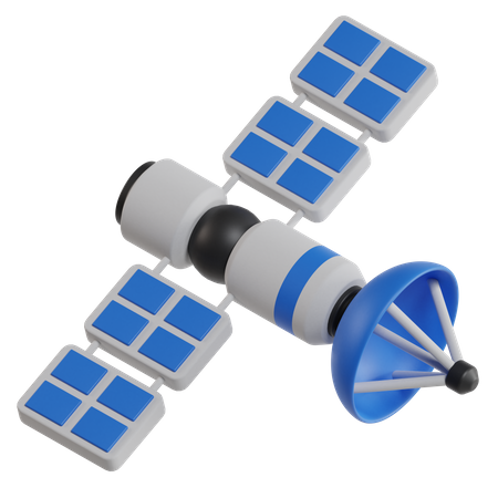 Kommunikationssatellit  3D Icon