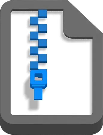 Komprimierte Datei  3D Icon