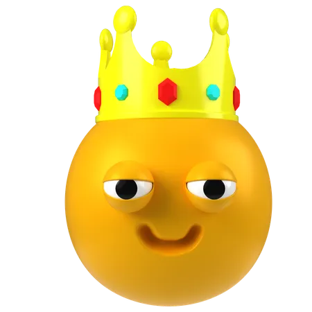 König Emoji  3D Icon