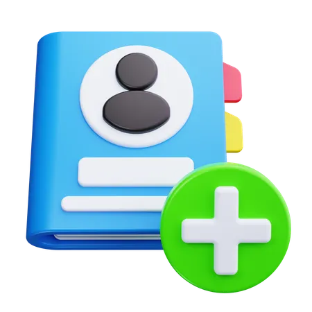 Kontakt hinzufügen  3D Icon