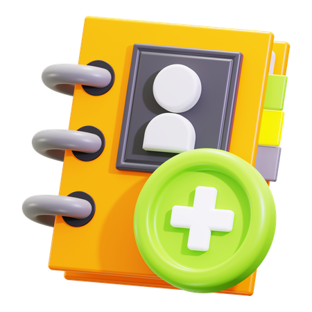 Kontakt hinzufügen  3D Icon