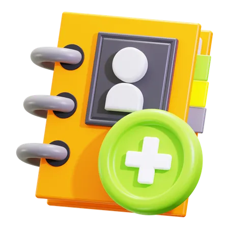 Kontakt hinzufügen  3D Icon