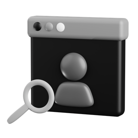 Kontaktsuche  3D Icon