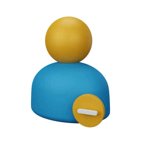 Konto entfernen  3D Icon