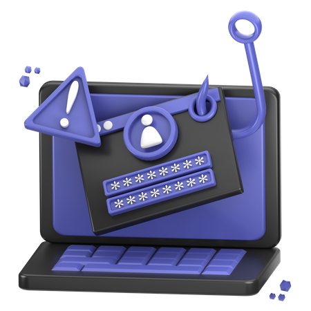 Konto-Phishing  3D Icon