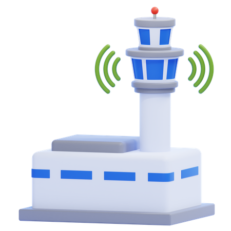 Kontrollturm  3D Icon