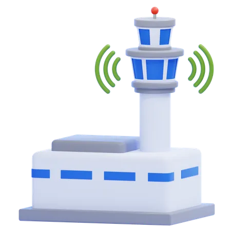 Kontrollturm  3D Icon