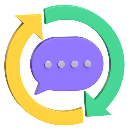 Konversationspfeile  3D Icon