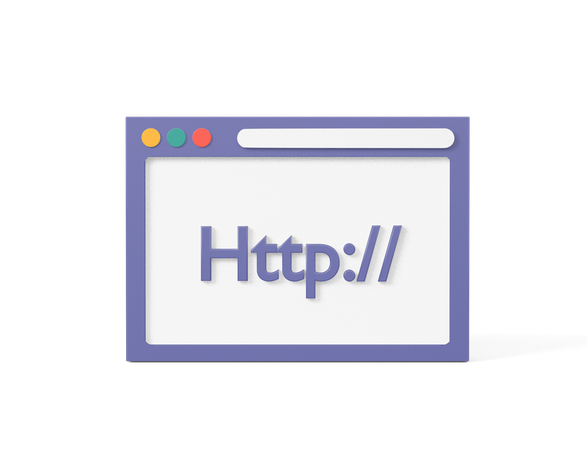 Konzept des Hypertext Transfer Protocol  3D Icon