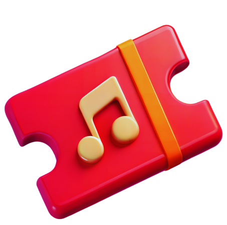 Konzertticket  3D Icon