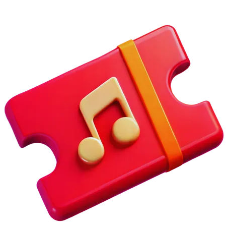 Konzertticket  3D Icon