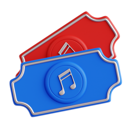 Konzertticket  3D Icon