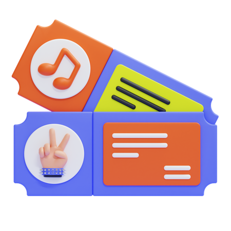 Konzertticket  3D Icon