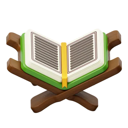 Koran mit Ständer  3D Icon