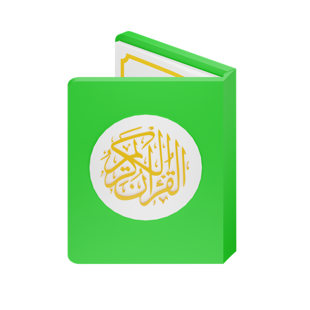 Koran, offene Hülle  3D Icon