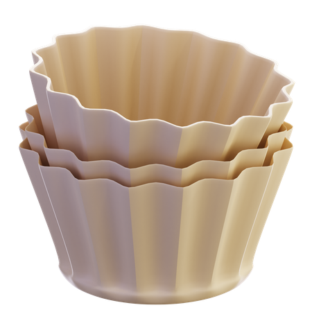 Korb Kaffeefilter  3D Icon