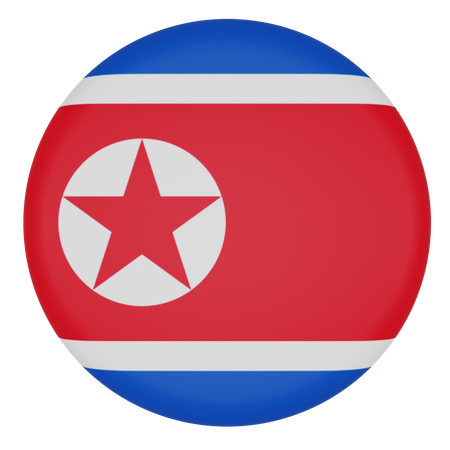 한국  3D Icon