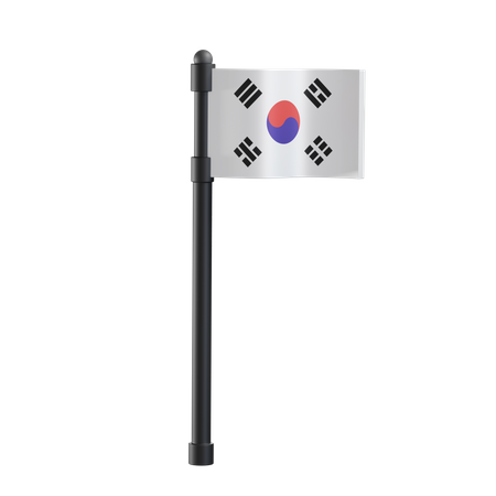 Korea Flag  3D Icon