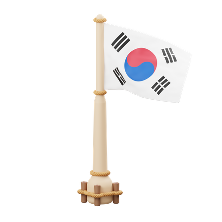 Korea Flag  3D Icon