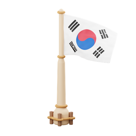 Korea Flag  3D Icon