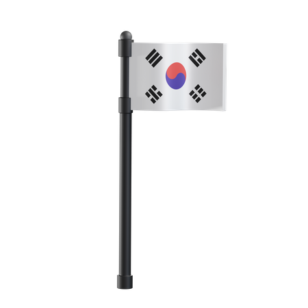Korea-Flagge  3D Icon