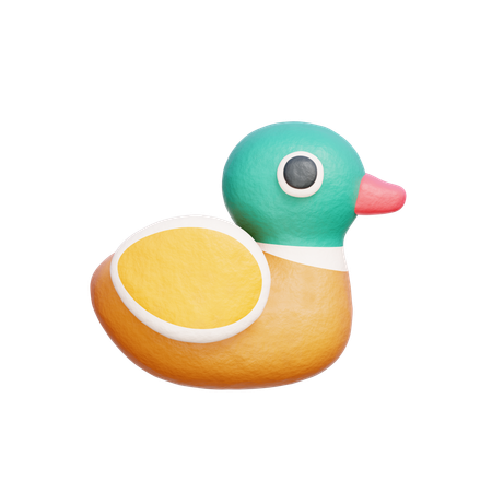 Korean Carved Duck  3D Icon