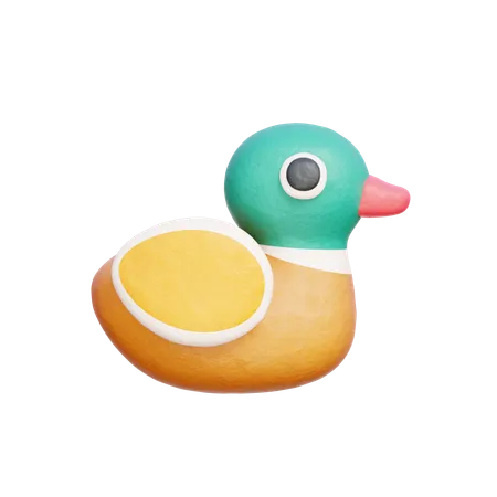 Korean Carved Duck  3D Icon