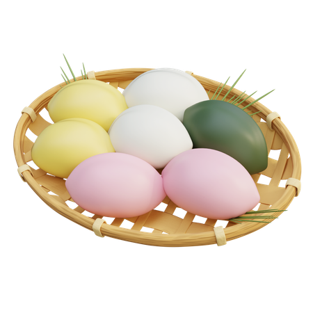Korean holiday traditional food chuseok  3D Icon
