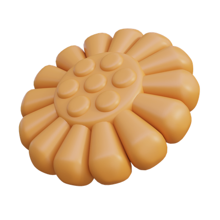 Korean Honey Pastry  3D Icon