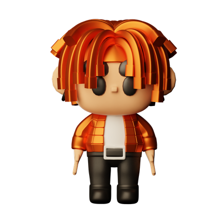 Korean Pop Singer  3D Icon