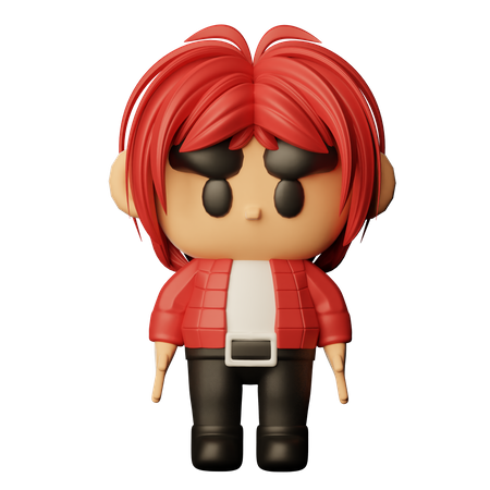 Korean Pop Singer  3D Icon